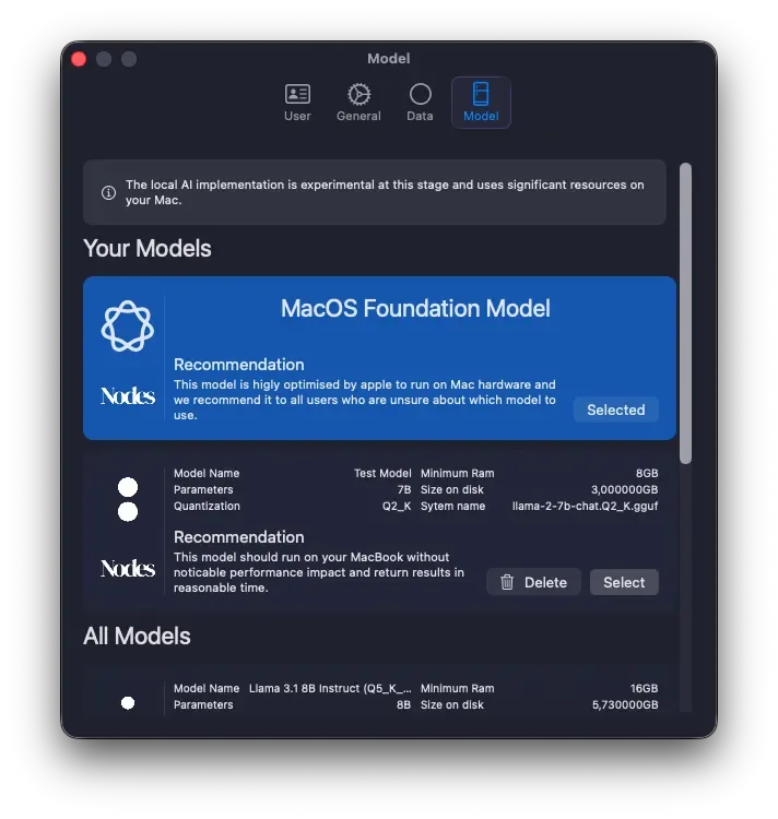 Model Selection