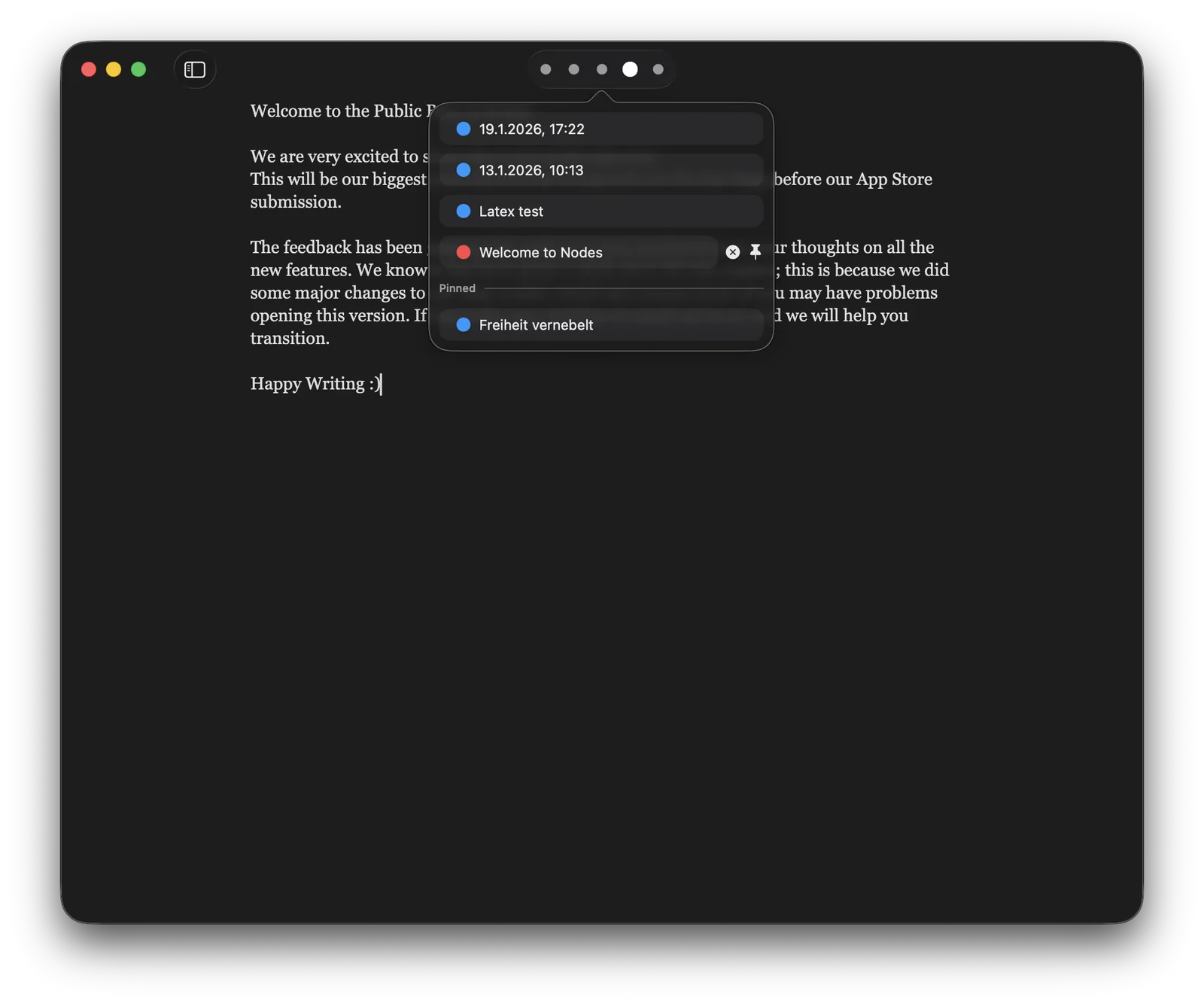 Open Nodes Overlay